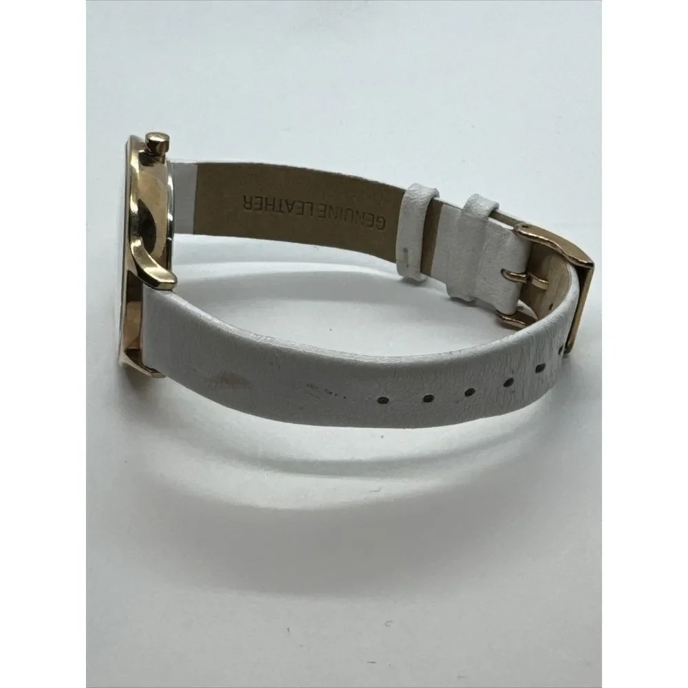 Skagen SKW2311 Women's White Leather Strap Analog Dial Quartz Wrist Watch JNA917